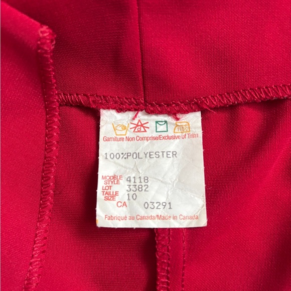 Vintage 90s Red Sleeveless Sheath Dress - Picture 2 of 3